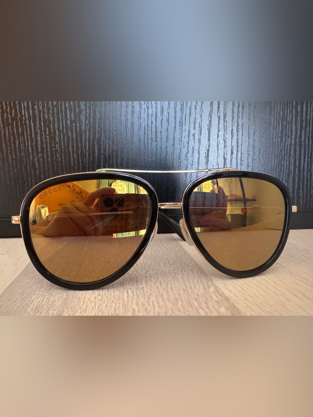 Gucci GG0062S aviator sunglasses